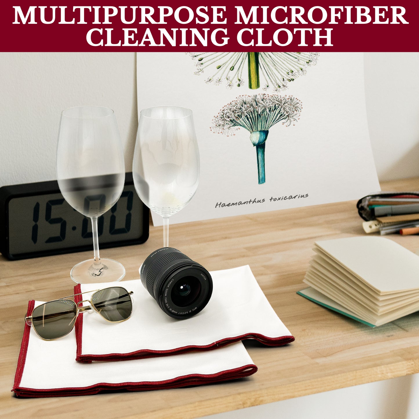 Wine Glass Polishing Cloth (Set of 2)